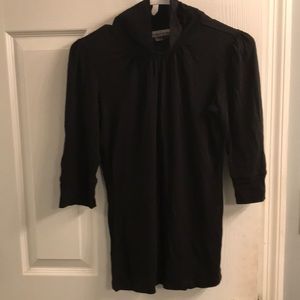 Black dressy turtleneck top